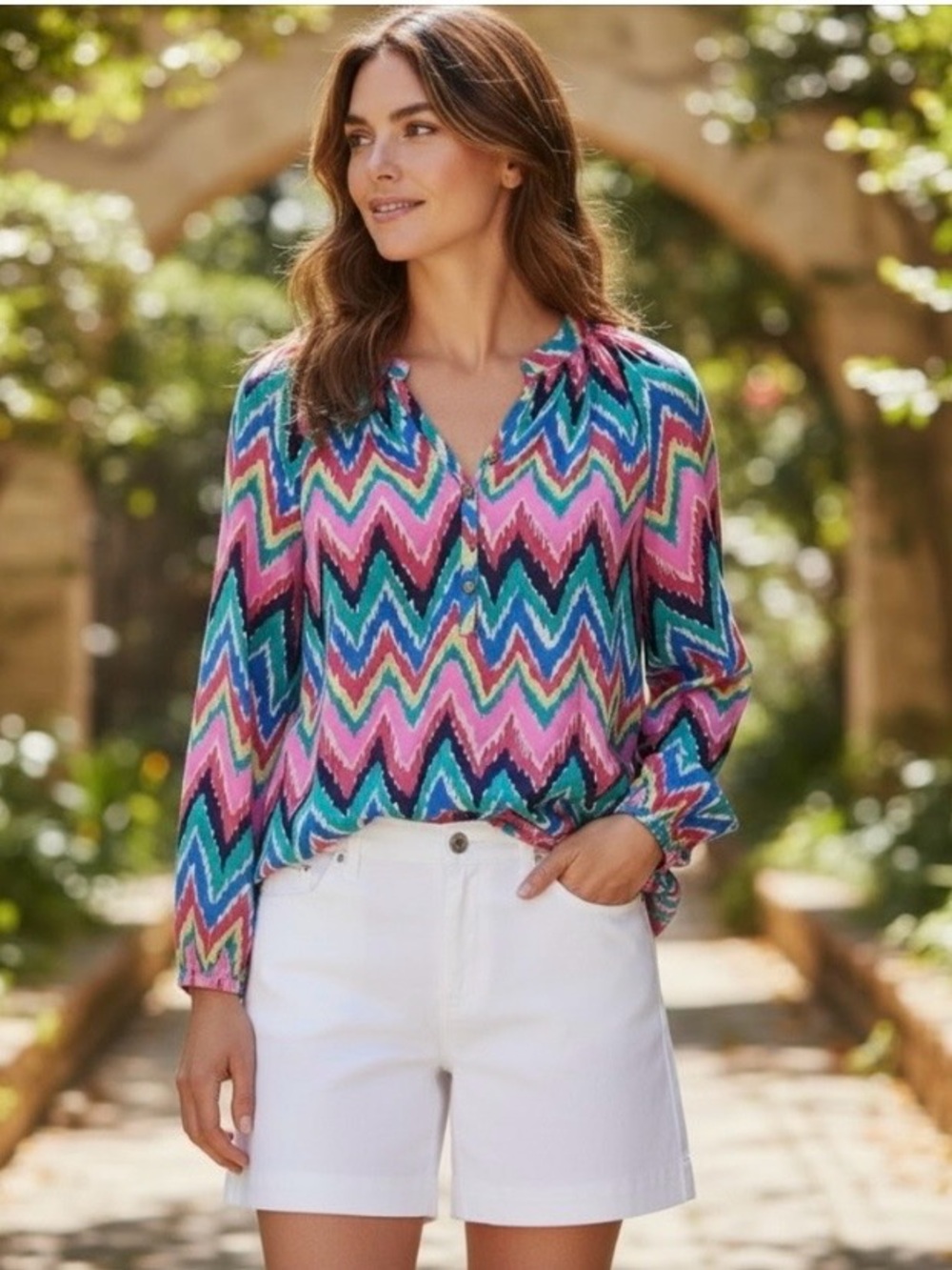 Lilly PULITZER ELSA silk Blouse size S